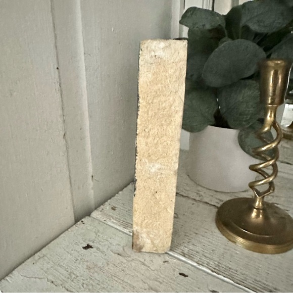 Barn Farmhouse Painted Brick Stone Vintage Style Farm Door Stop Book End Decor - Picture 4 of 10